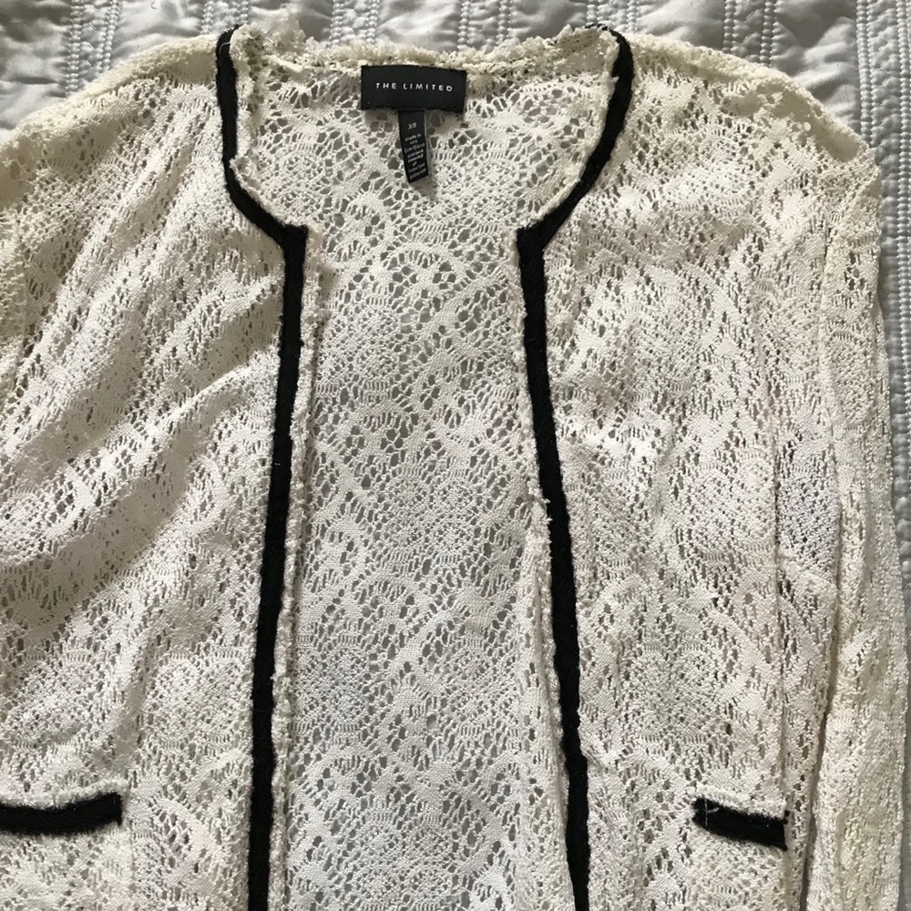 The Limited crochet cardigan